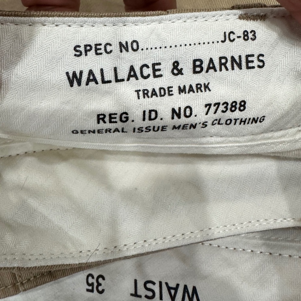 Wallace and Barnes khaki brown shorts 35 new with tags